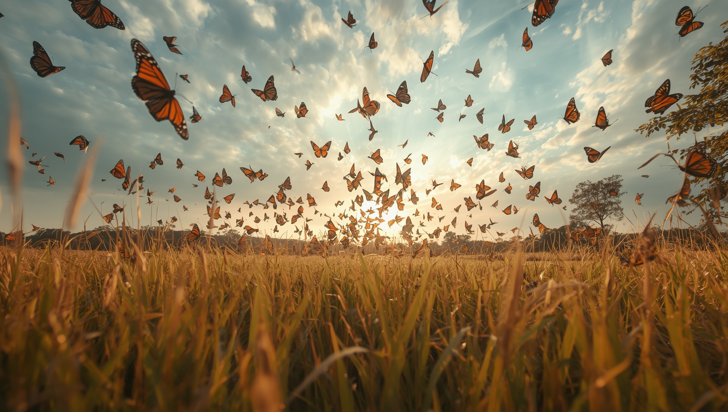 Monark Kelebekleri Kıta Boyunca Yol Bulur