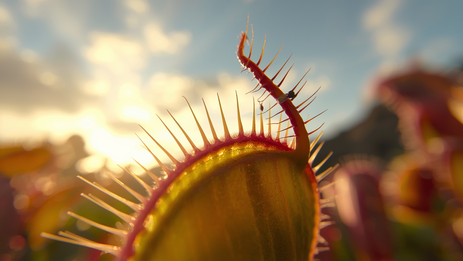 Venus Flytraps Count Before They Snap Shut