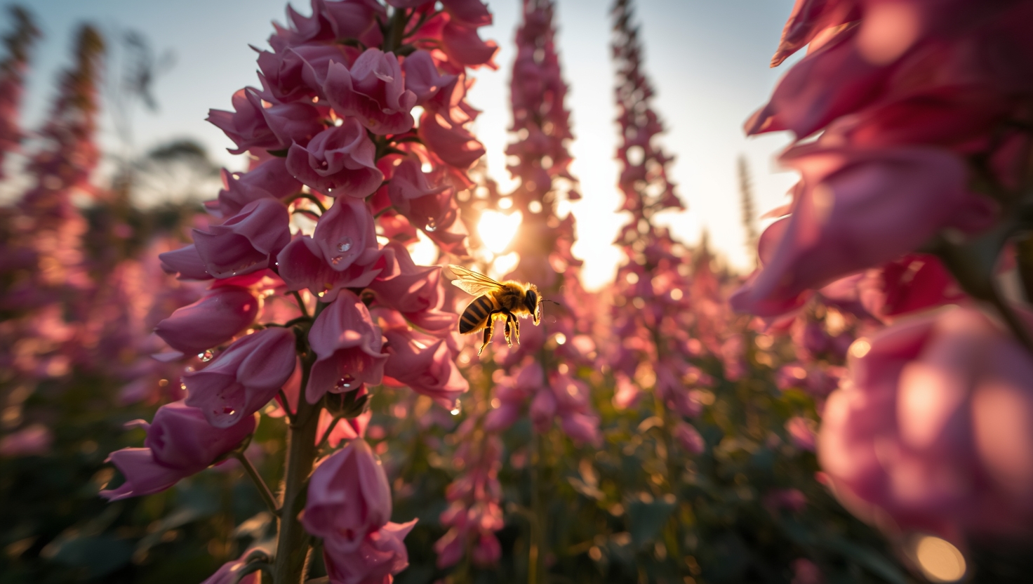 As abelhas podem alcançar uma velocidade de 24 km ao voar.