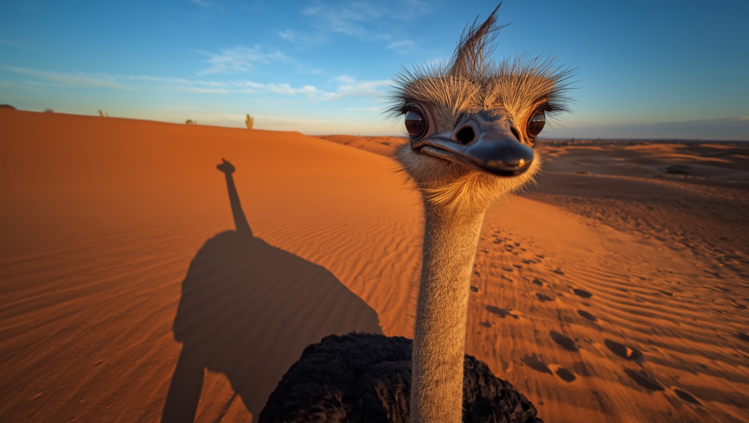 Los ojos de los avestruces son más grandes que sus cerebros.